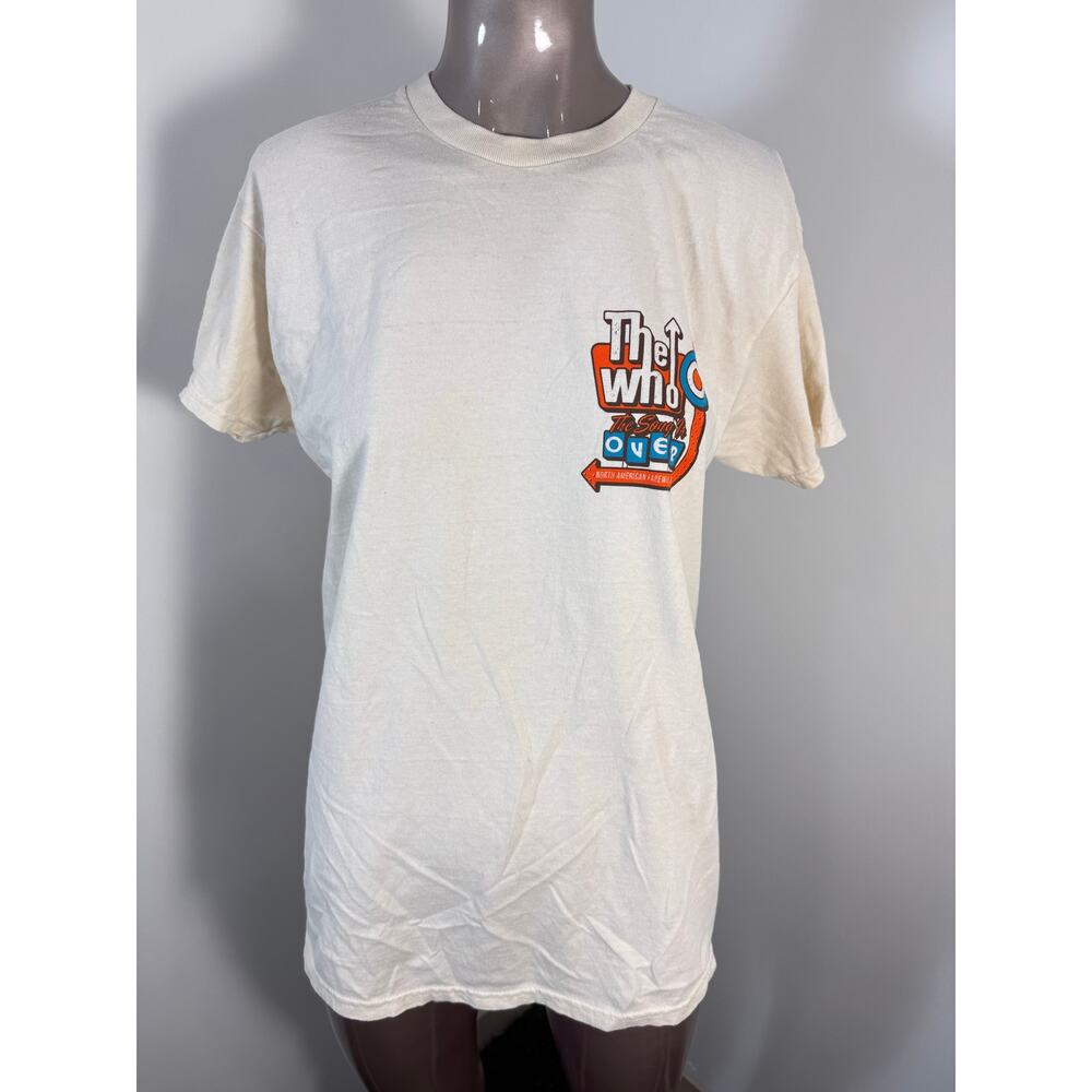 The WHO The Song is Over Retro Sign T-Shirt NWOT